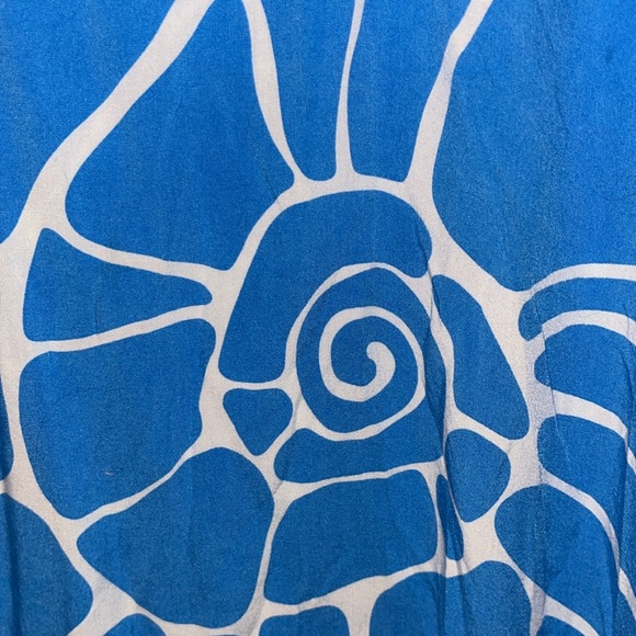 Women’s Escapada Tunic Sleeveless Square NeckAbstract Print Blue White Sz Med - Picture 3 of 9